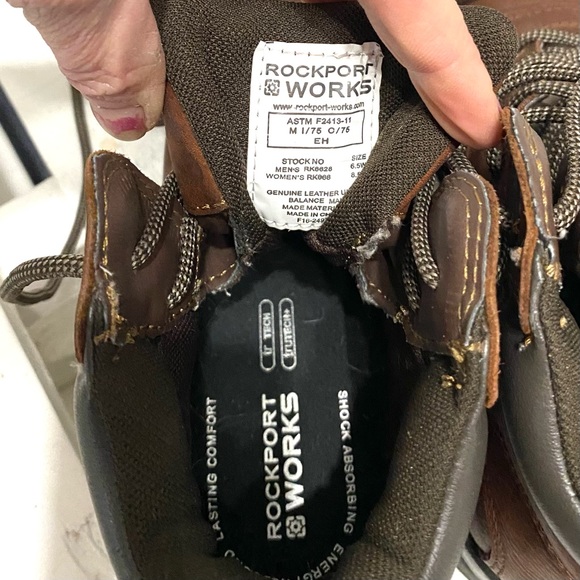 Rockport Works Women's 6-inch Composite Toe Waterproof Boots Size 8.5W - Picture 2 of 15